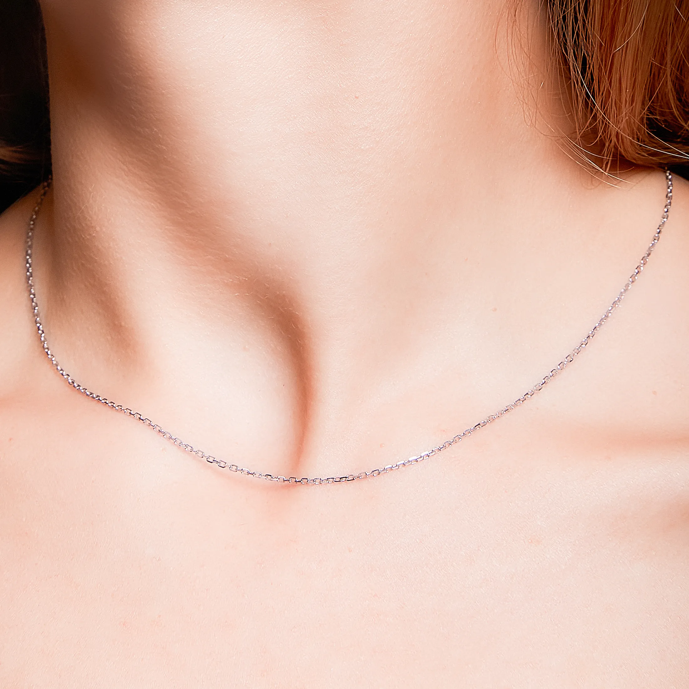 Petite Diamond Cut Chain Necklace - alternate view