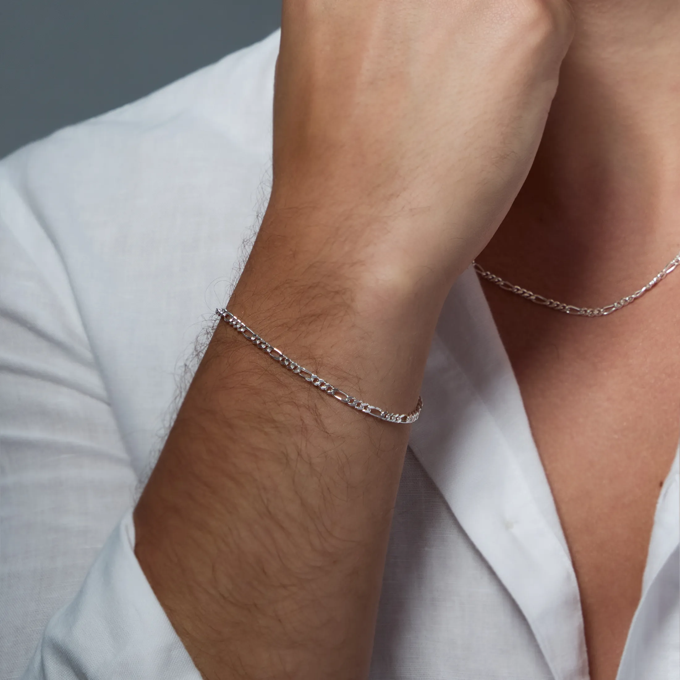 Figaro Chain Bracelet - alternate view