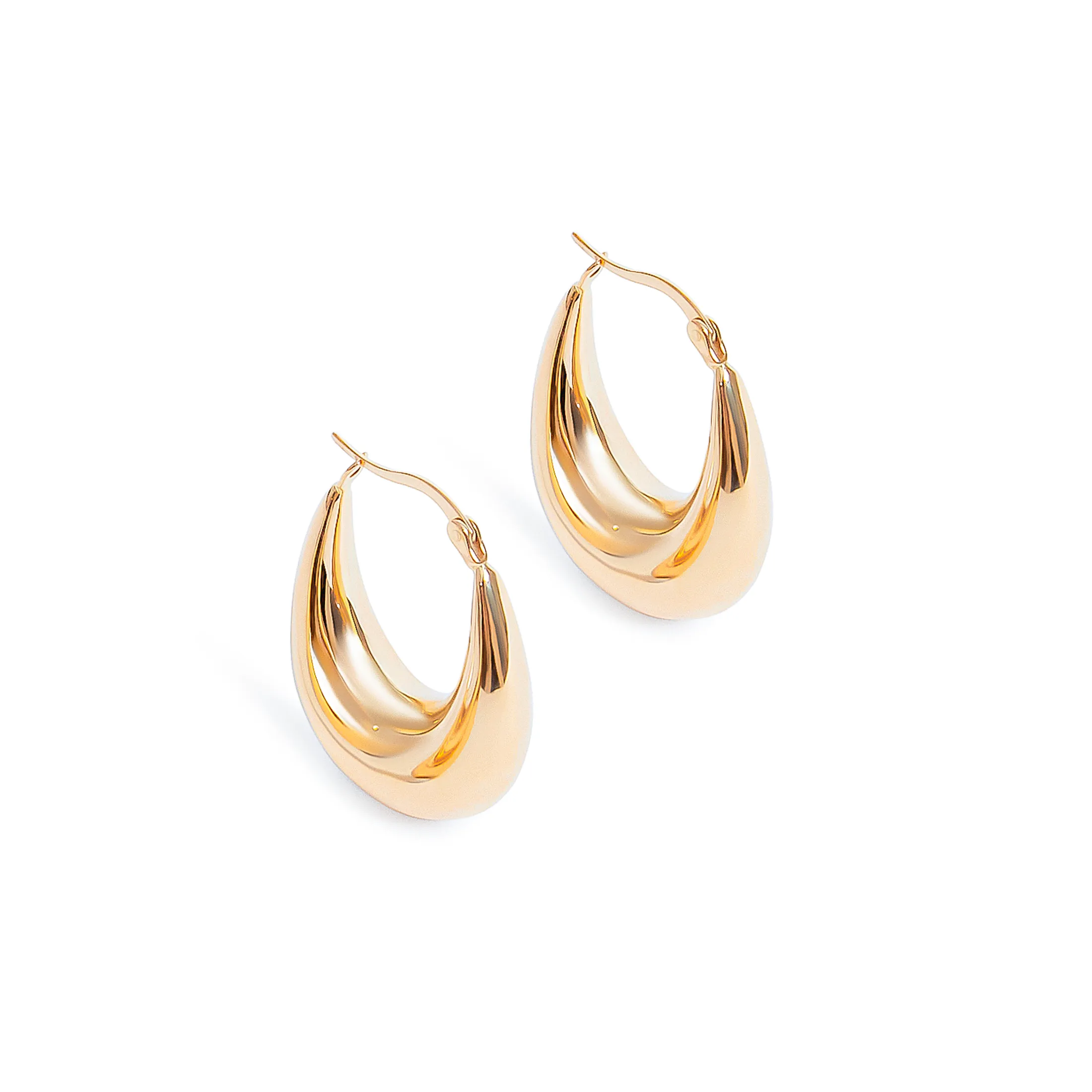 Classic Teardrop Hoop Earrings