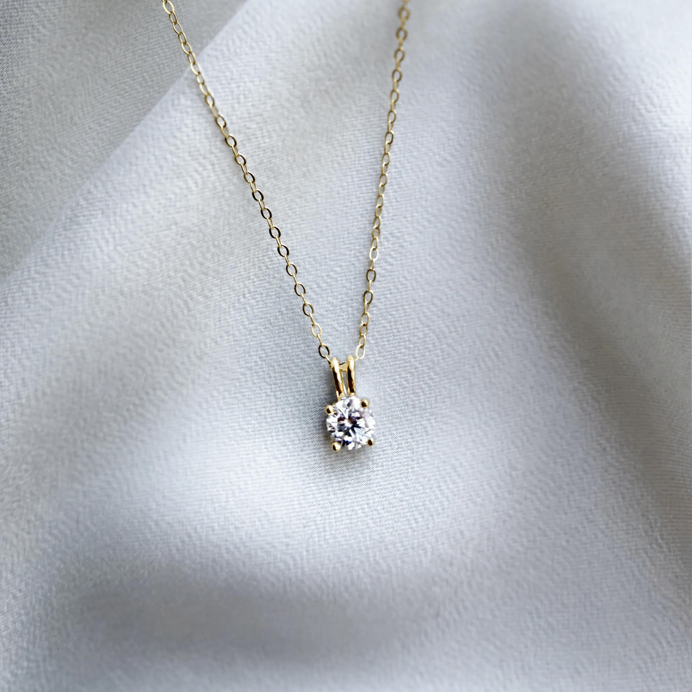 Diamond Solitaire Necklace