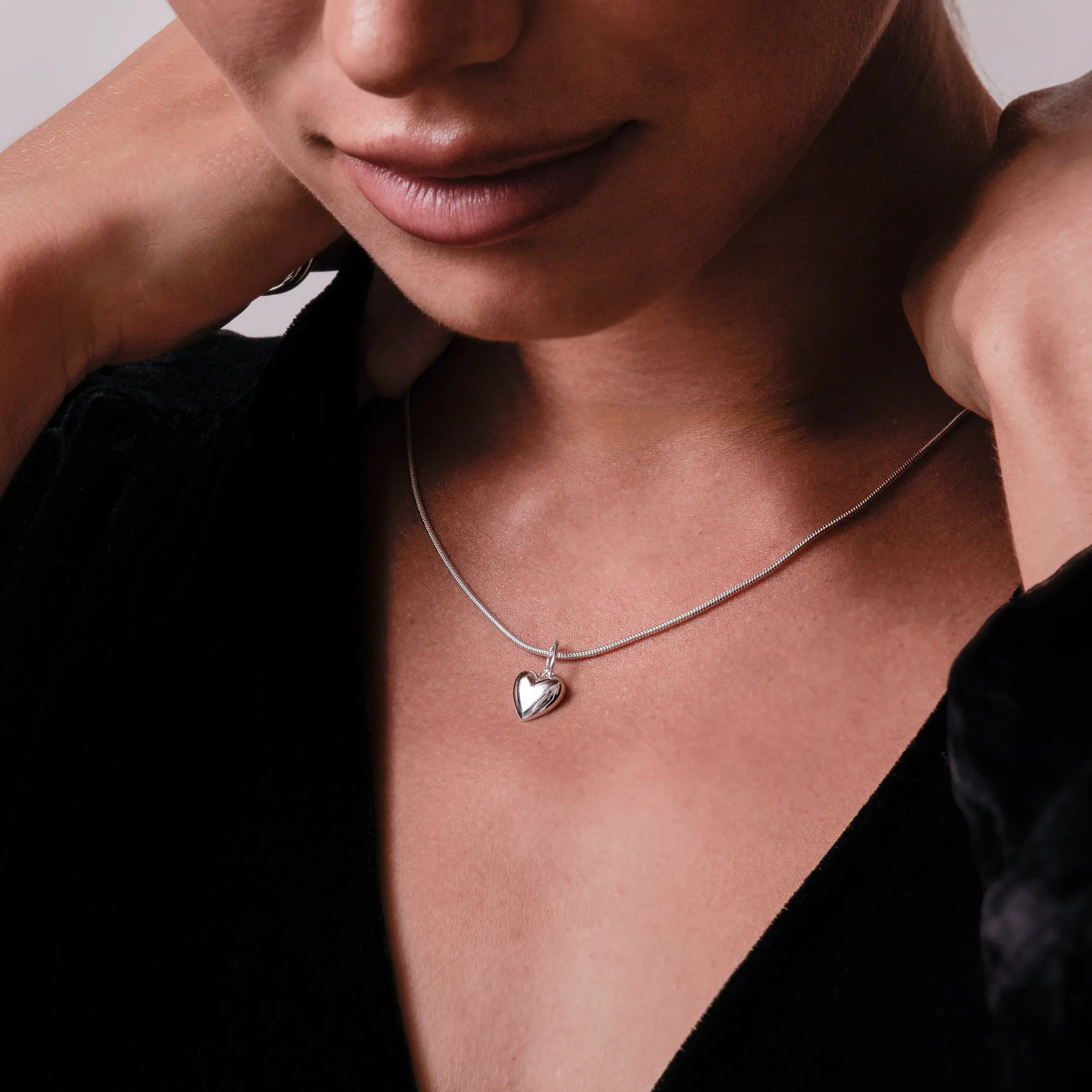 Puffy Heart Pendant - alternate view