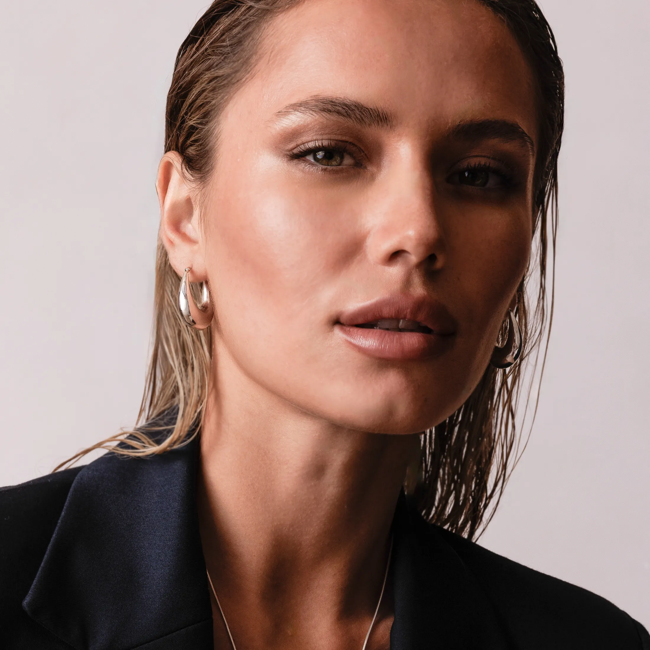Classic Teardrop Hoop Earrings