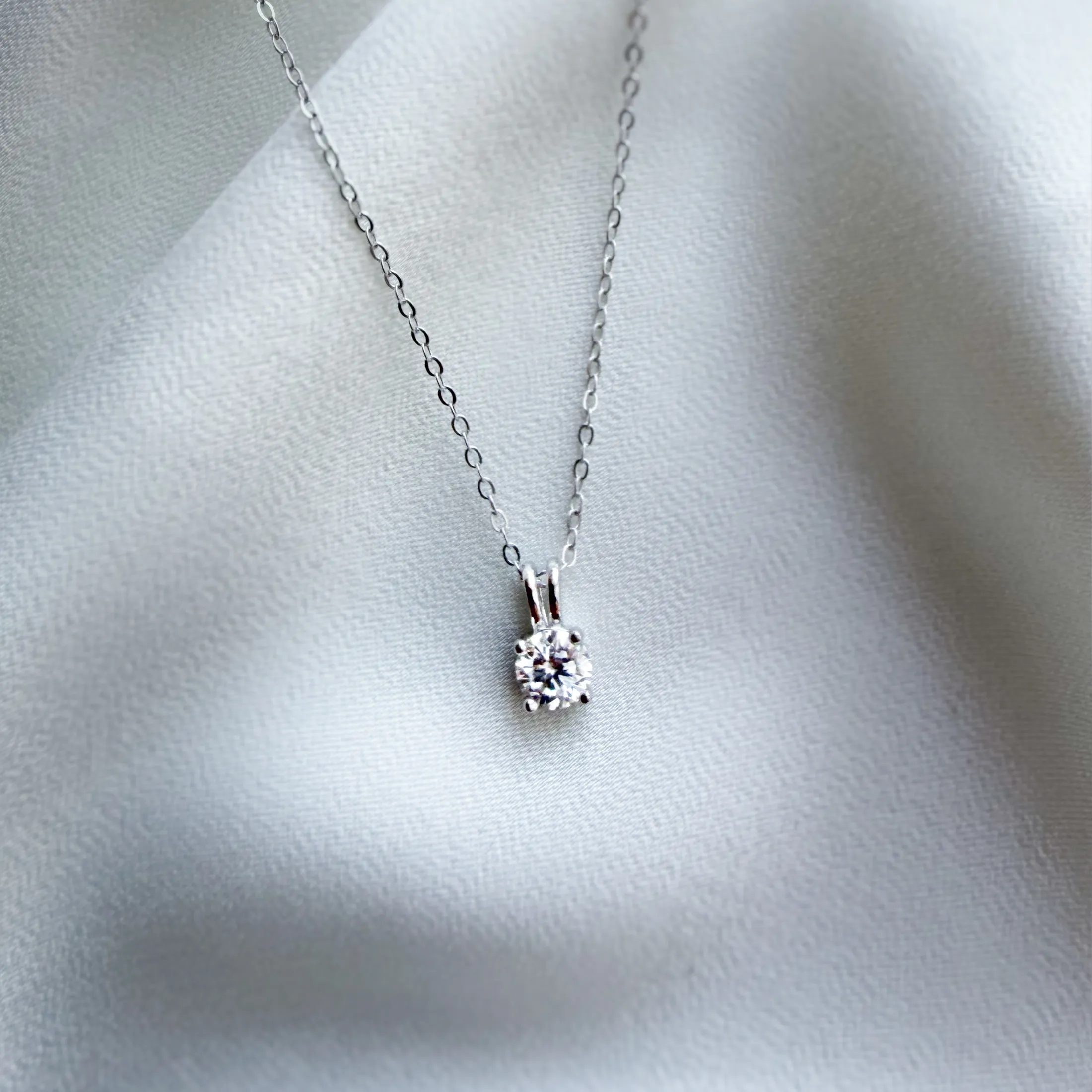 Diamond Solitaire Necklace