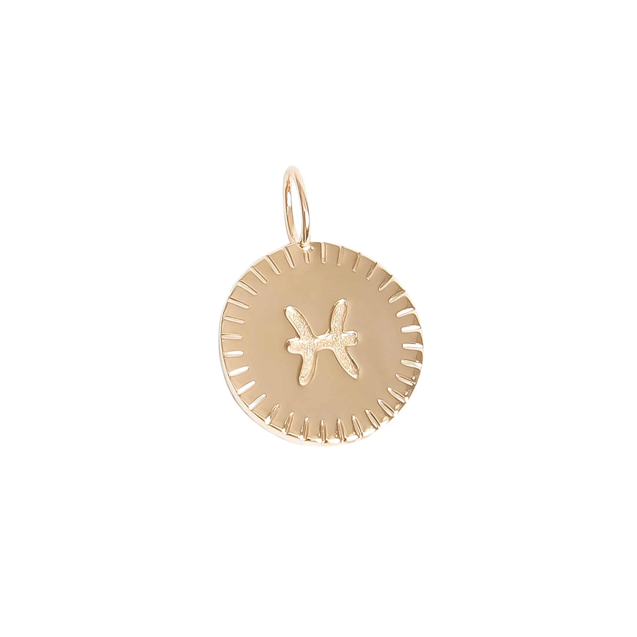 Pisces Zodiac Pendant - alternate view