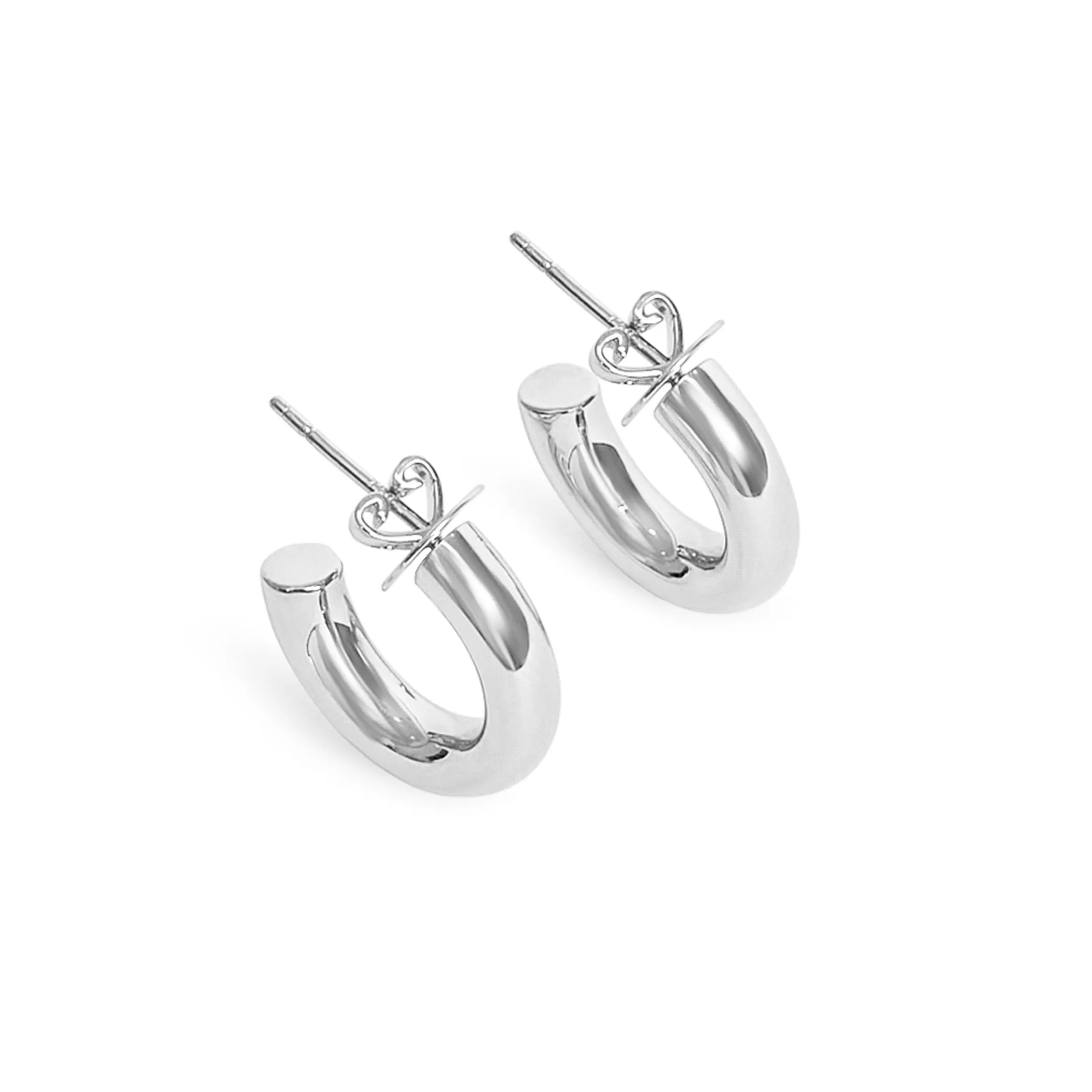 Petite Signature Hoop Earrings