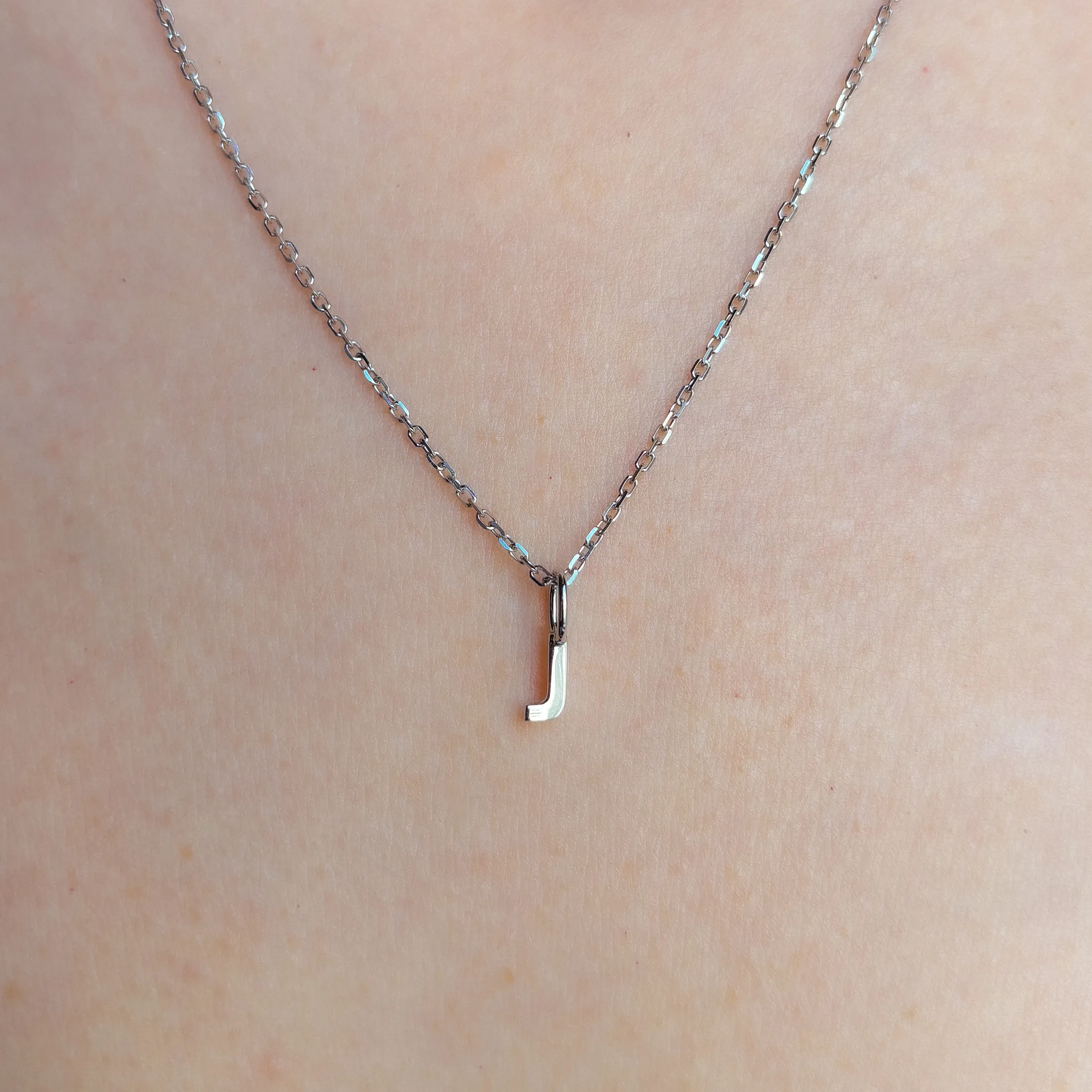 Personalized Letter J Pendant - alternate view