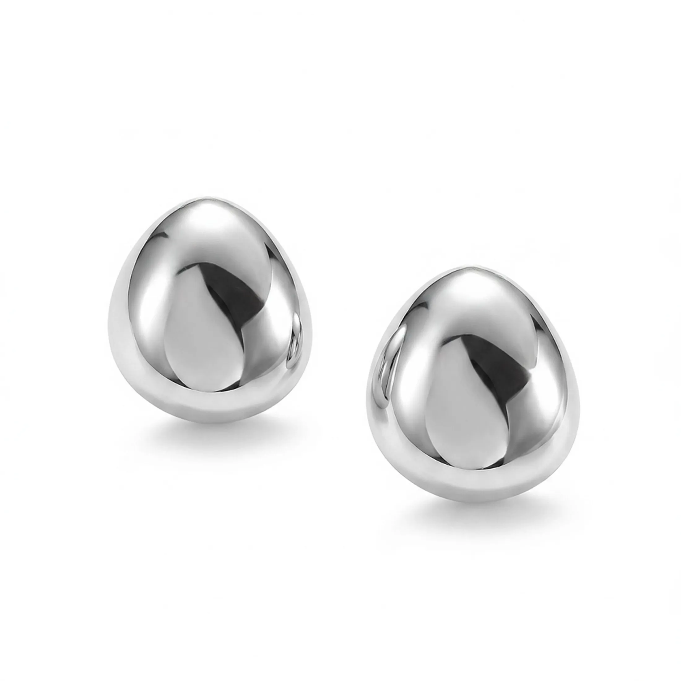 Sculpted Egg Stud Earrings